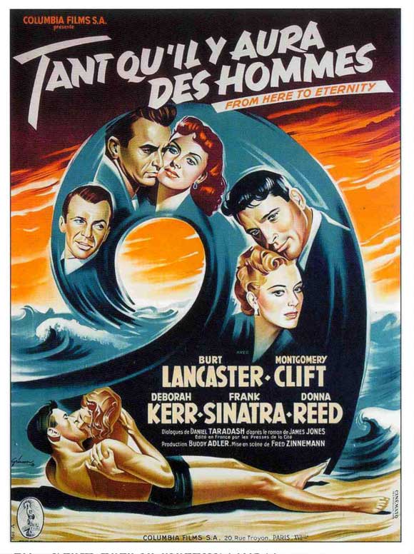 From Here to Eternity Movie Poster Print showcasing classic cinema.