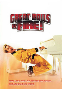 Great Balls of Fire Movie Poster Print featuring vibrant design.