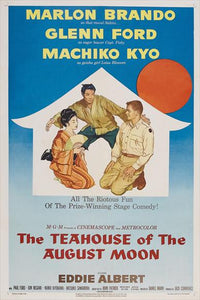 The Teahouse of the August Moon movie poster print featuring vibrant colors and classic design.