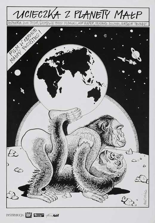 Escape from the Planet of the Apes Movie Poster Print showcasing iconic film imagery.