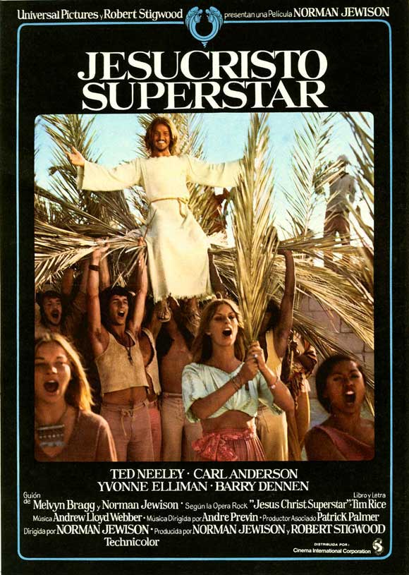 Jesus Christ Superstar Movie Poster Print featuring vibrant artwork.