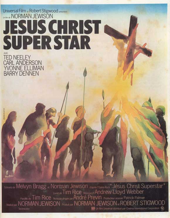 Jesus Christ Superstar Movie Poster Print featuring iconic rock opera artwork.