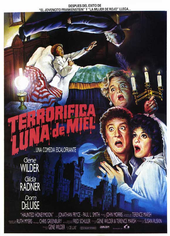 Haunted Honeymoon Movie Poster Print showcasing classic comedy artwork.