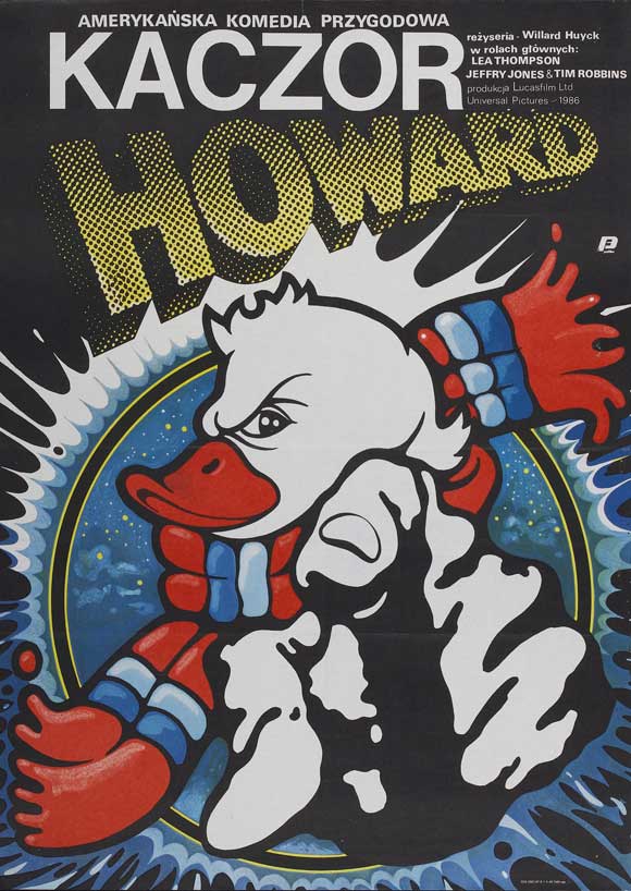 Howard the Duck Movie Poster Print featuring vibrant artwork