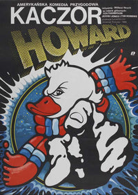 Howard the Duck Movie Poster Print featuring vibrant artwork