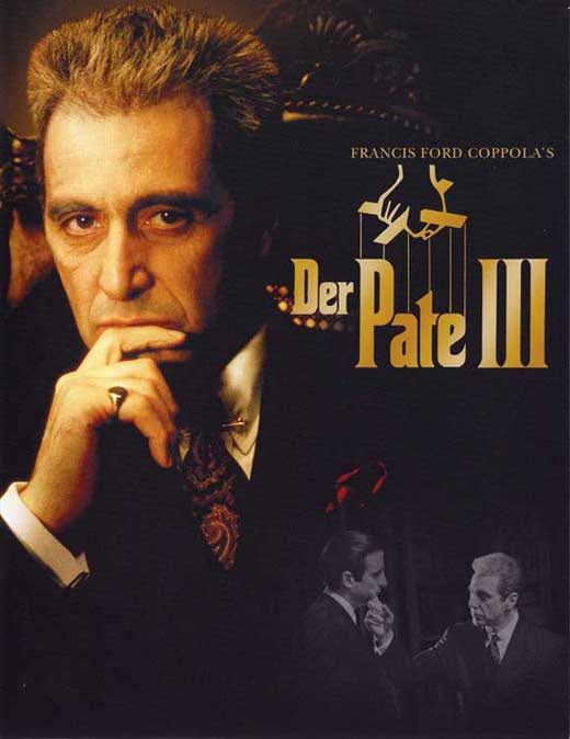 The Godfather Part 3 Movie Poster Print showcasing iconic film art.