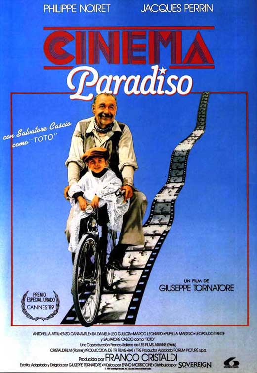 Cinema Paradiso Movie Poster Print featuring vibrant colors and nostalgic design
