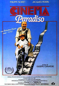 Cinema Paradiso Movie Poster Print featuring vibrant colors and nostalgic design