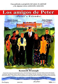 Peter's Friends Movie Poster Print showcasing vibrant film art.