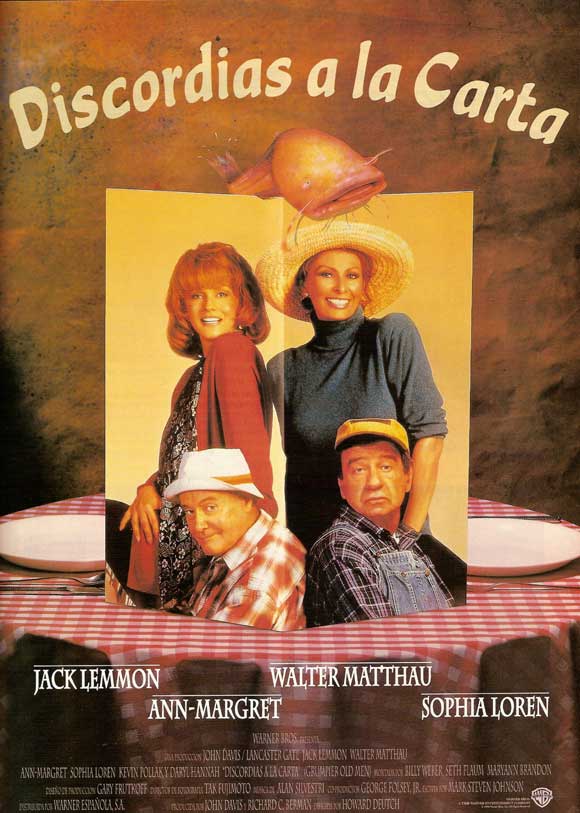 Grumpier Old Men Movie Poster Print featuring iconic film characters.