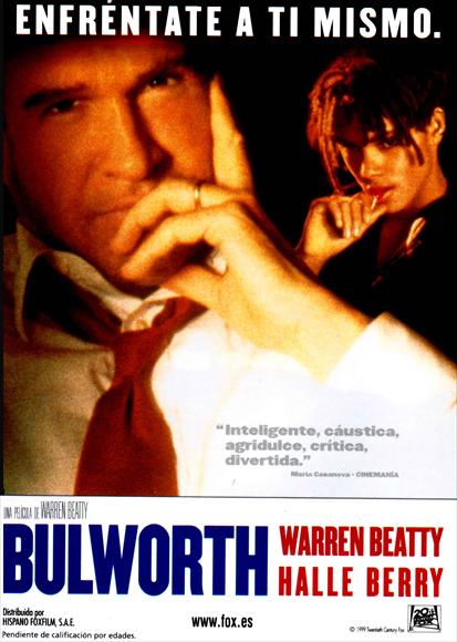 Bulworth Movie Poster Print showcasing vibrant film art.
