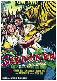 Sandokan The Great Movie Poster Print featuring vibrant colors and dynamic imagery.