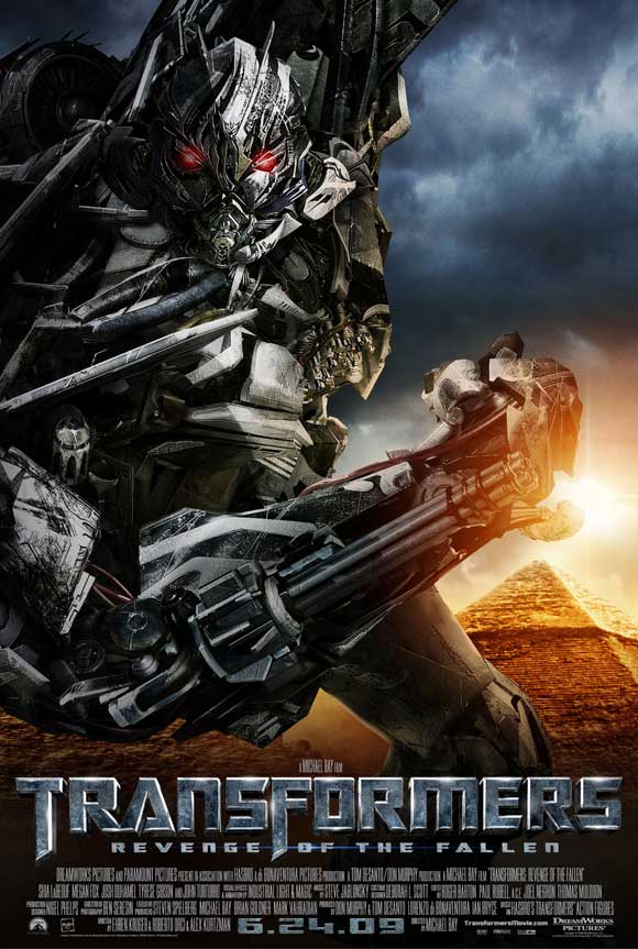 Transformers: Revenge of the Fallen Movie Poster Print featuring epic action scenes.
