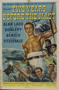 Two Years Before the Mast movie poster print showcasing maritime adventure.