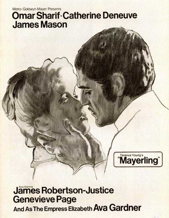 Mayerling Movie Poster Print showcasing dramatic film artwork