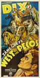 West of the Pecos Movie Poster Print featuring vibrant colors and iconic imagery.