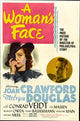 A Woman's Face Movie Poster Print showcasing classic cinema art.