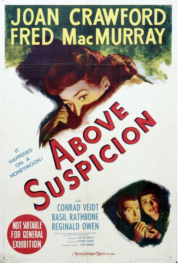 Above Suspicion Movie Poster Print (11 x 17) - Item #MOVEJ1161