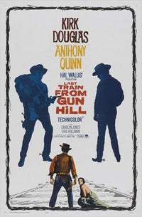 Last Train from Gun Hill Movie Poster Print featuring classic western film art.
