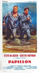 Papillon Movie Poster Print showcasing iconic film artwork.
