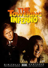 The Towering Inferno Movie Poster Print showcasing a dramatic fire scene.