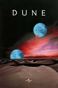 Dune movie poster print showcasing epic sci-fi imagery