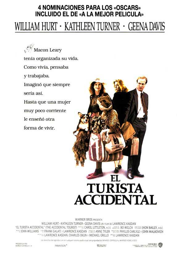 The Accidental Tourist Movie Poster Print showcasing cinematic artistry.