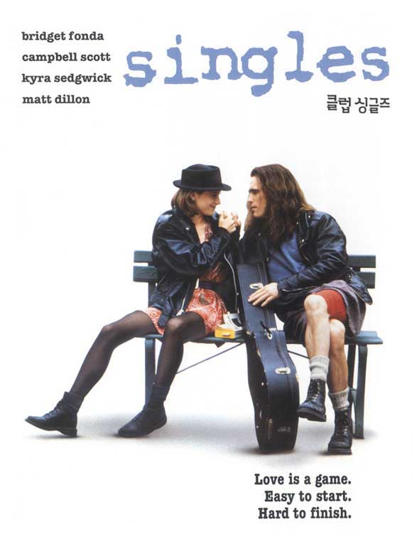 Singles Movie Poster Print showcasing classic film artwork.