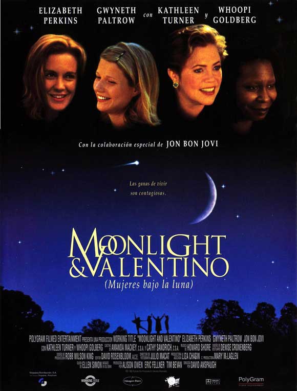 Moonlight and Valentino Movie Poster Print showcasing vibrant colors and cinematic imagery.