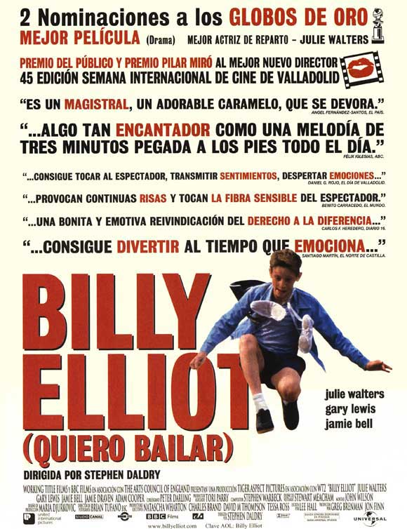 Billy Elliot movie poster print showcasing dance and dreams