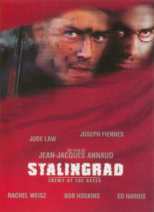 Enemy at the Gates Movie Poster Print showcasing intense World War II battle scene.