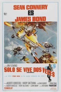 You Only Live Twice Movie Poster Print featuring classic cinema imagery.