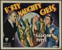 Forty Naughty Girls Movie Poster Print featuring fun and playful design