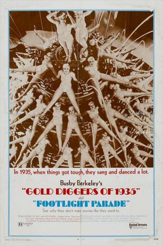 Gold Diggers of 1935 Movie Poster Print showcasing classic Hollywood glamour.