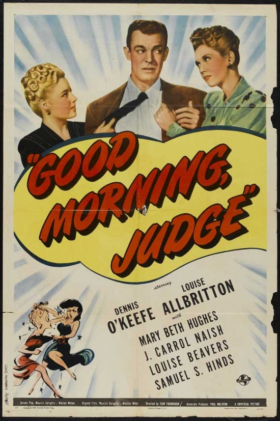 Good Morning, Judge Movie Poster Print featuring vibrant colors.