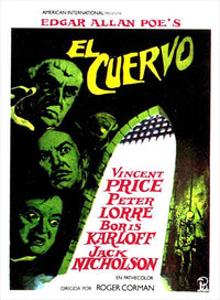 The Raven Movie Poster Print featuring classic literary imagery.