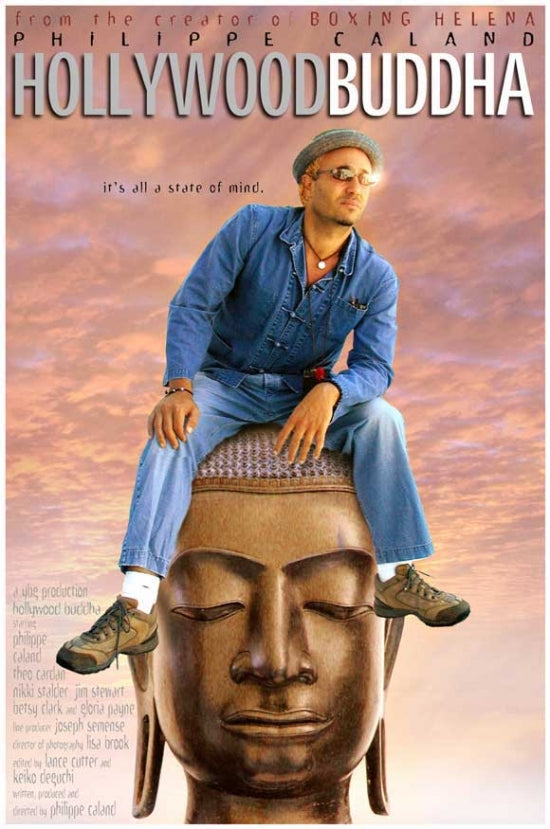 Hollywood Buddha Movie Poster - Unique wall art with a serene Buddha image and Hollywood flair.