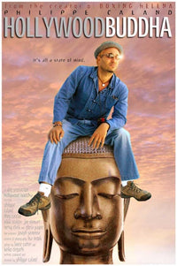 Hollywood Buddha Movie Poster - Unique wall art with a serene Buddha image and Hollywood flair.