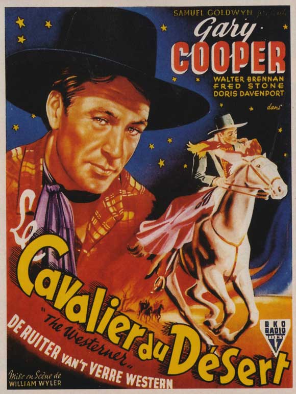 The Westerner Movie Poster Print showcasing classic cinema artwork.