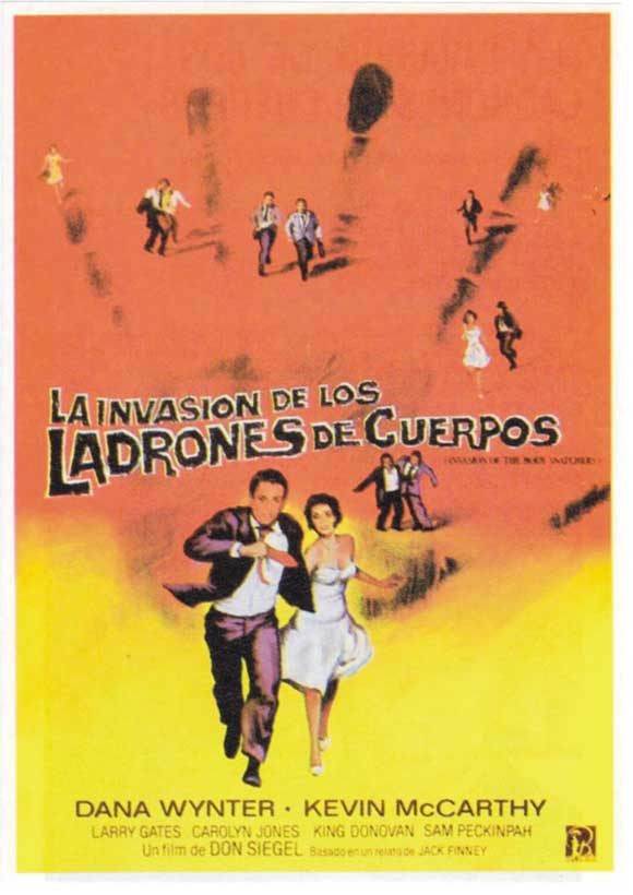 Invasion of the Body Snatchers Movie Poster Print featuring classic horror film imagery.