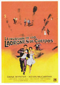 Invasion of the Body Snatchers Movie Poster Print featuring classic horror film imagery.