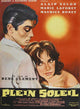 Purple Noon Movie Poster Print showcasing classic cinema art