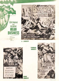 Batman and Robin Movie Poster Print showcasing iconic superhero duo.