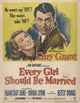 Every Girl Should Be Married Movie Poster Print showcasing classic cinema.