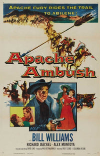 Apache Ambush Movie Poster Print showcasing dynamic colors and action.