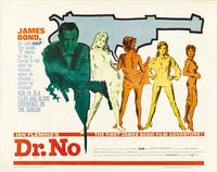 Dr. No Movie Poster Print featuring iconic James Bond design.