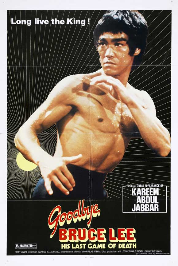 Goodbye Bruce Lee: His Last Game of Death movie poster print featuring iconic martial arts legend Bruce Lee.