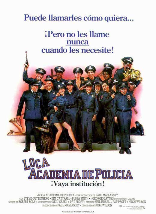 Police Academy Movie Poster Print featuring classic comedy artwork.
