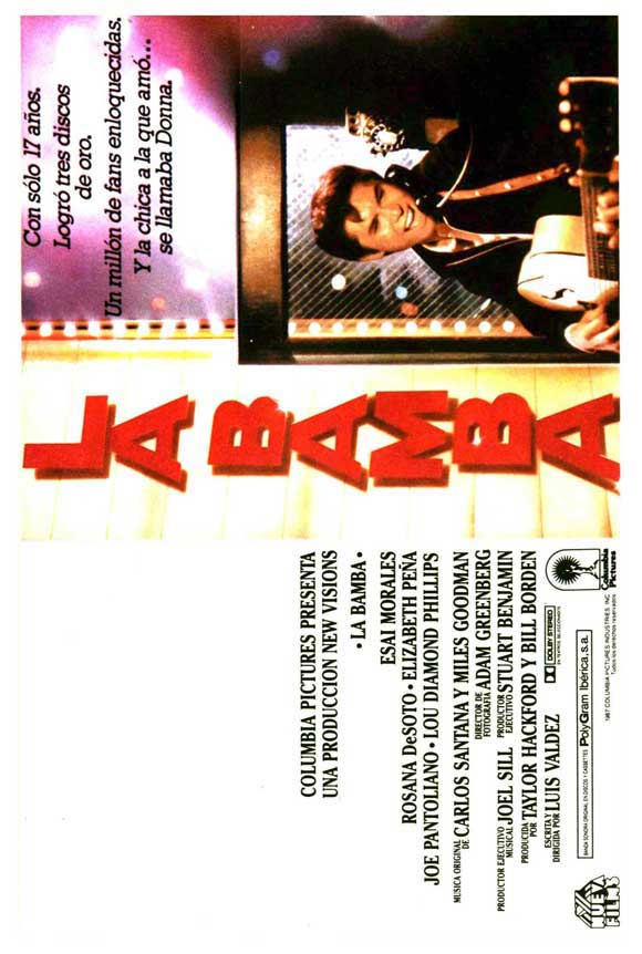 La Bamba Movie Poster Print featuring vibrant colors and dynamic imagery.