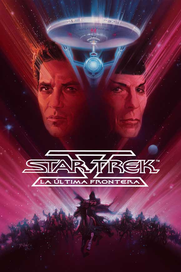 Star Trek 5: The Final Frontier Movie Poster Print featuring the Enterprise.
